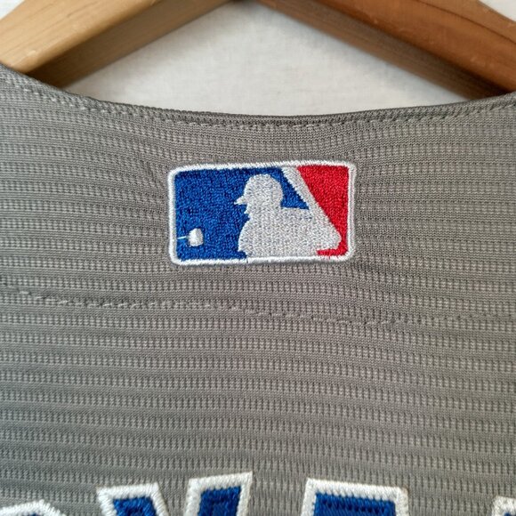 Chicago Cubs Kris Bryant Jersey Youth Large Majestic Cool Base MLB Gray #17 - Picture 12 of 16